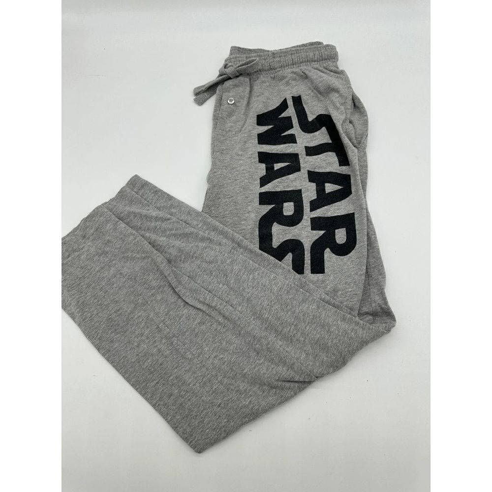 Star Wars Pajama Bottoms Unisex Sz S Elastic Waist Band & Pockets Gray